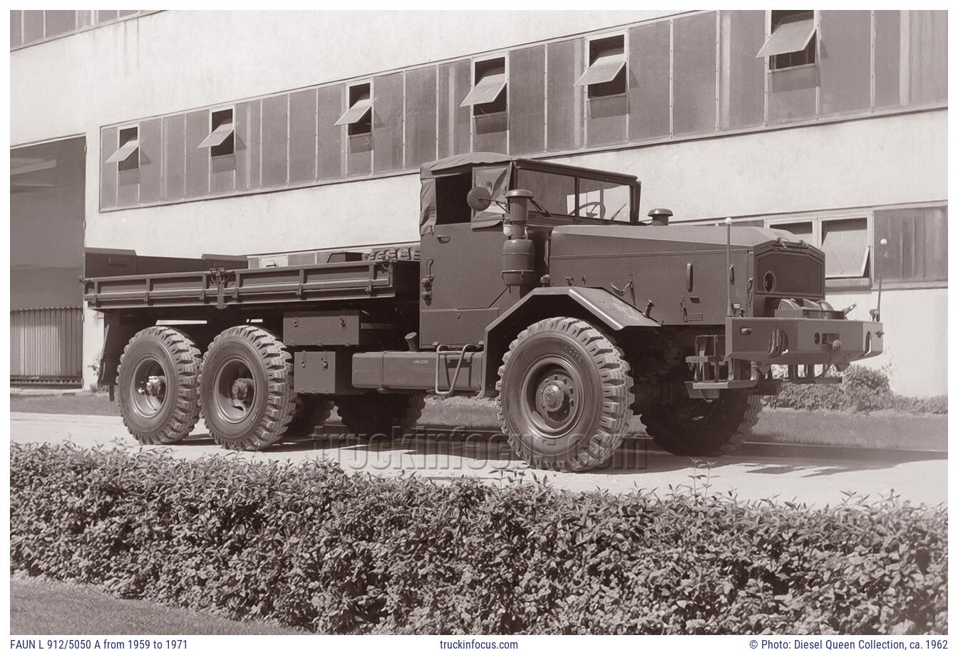 FAUN L 912/5050 A from 1959 to 1971 Photo ca. 1962