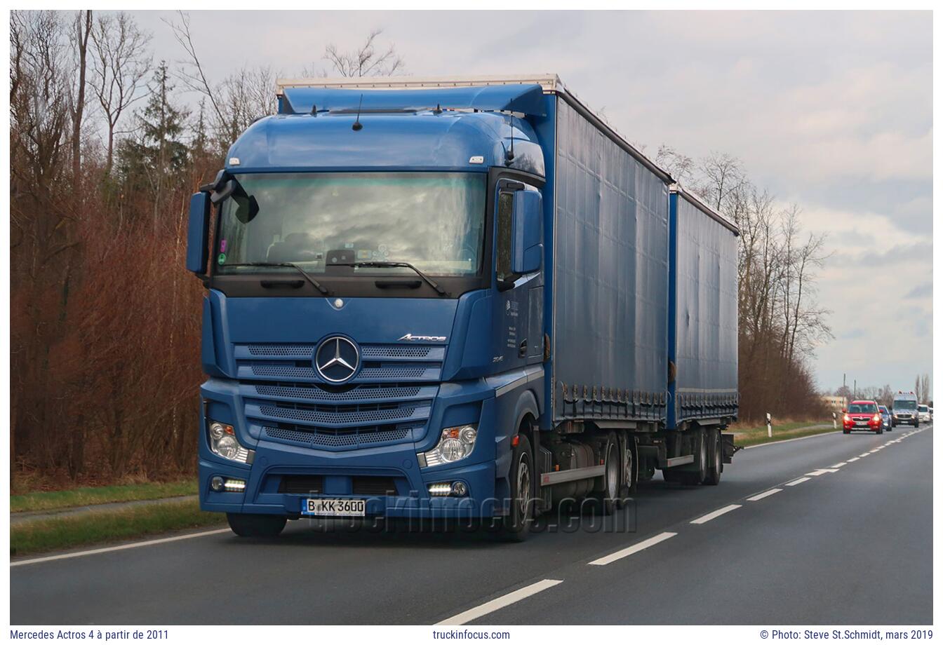 Mercedes Actros 4 à partir de 2011 Photo mars 2019