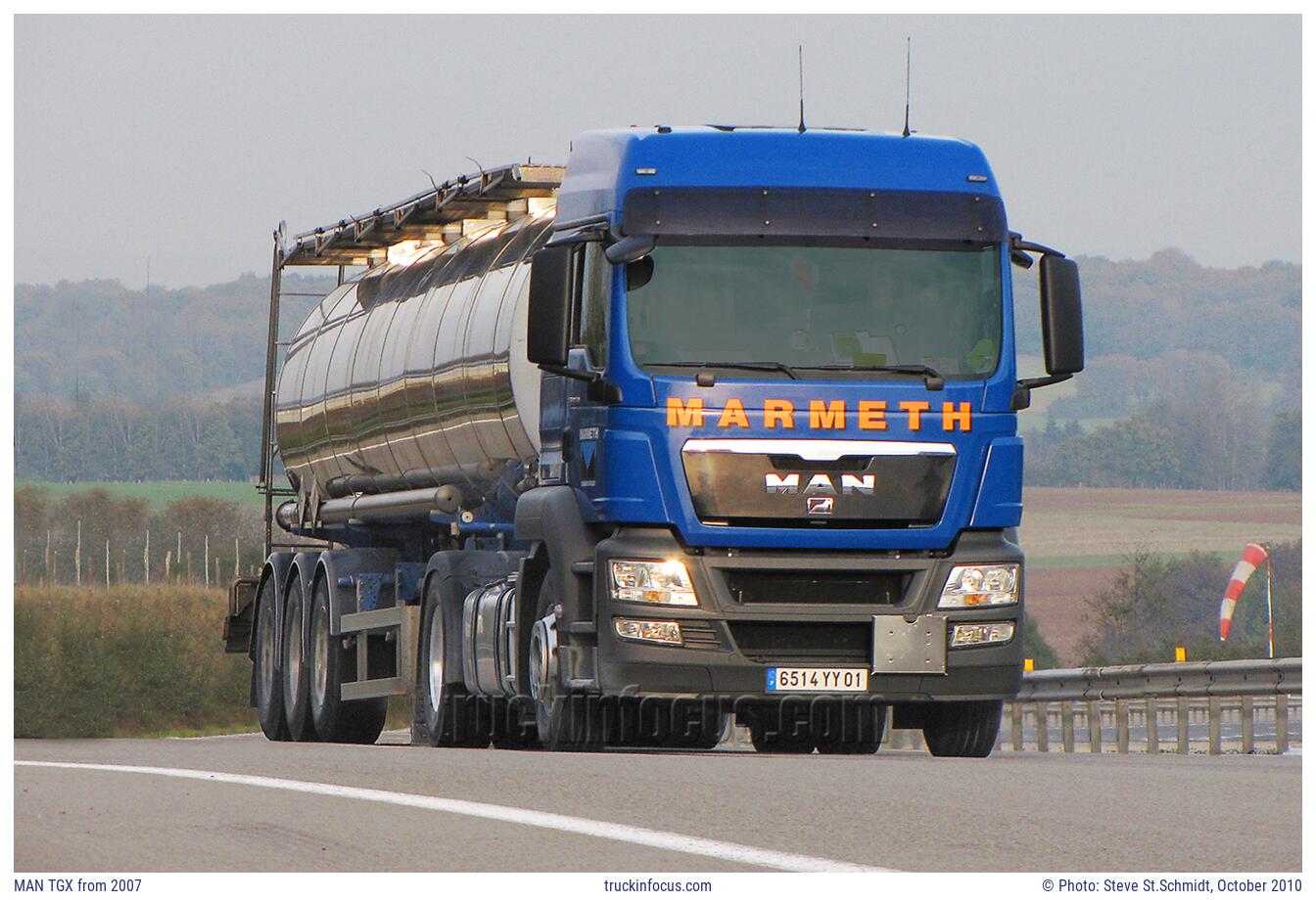 MAN TGX from 2007 Photo October 2010