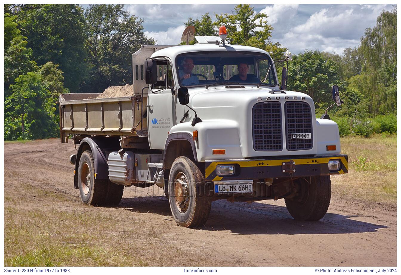 Saurer D 280 N from 1977 to 1983 Photo July 2024