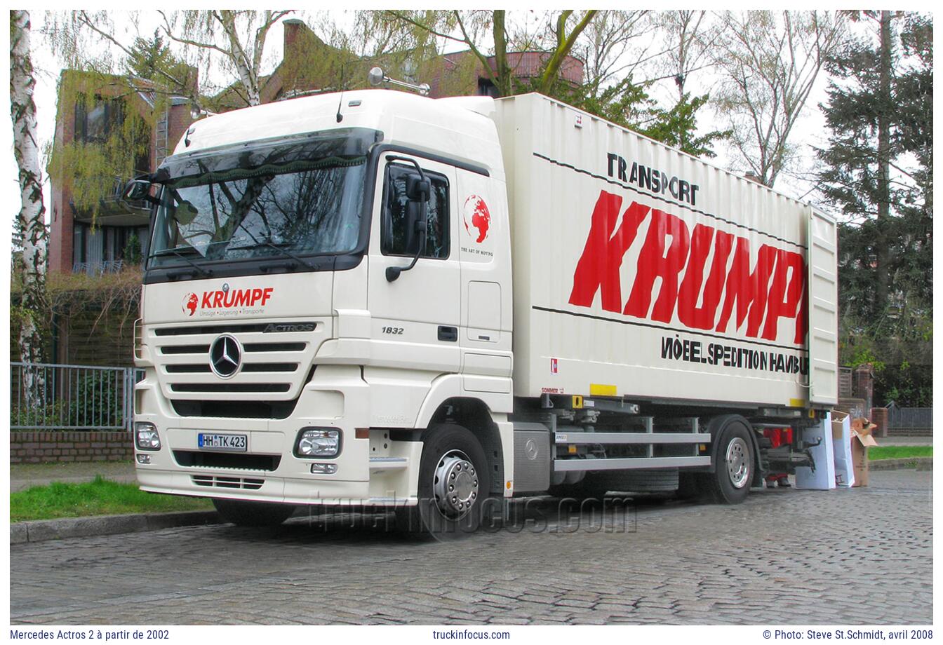 Mercedes Actros 2 à partir de 2002 Photo avril 2008