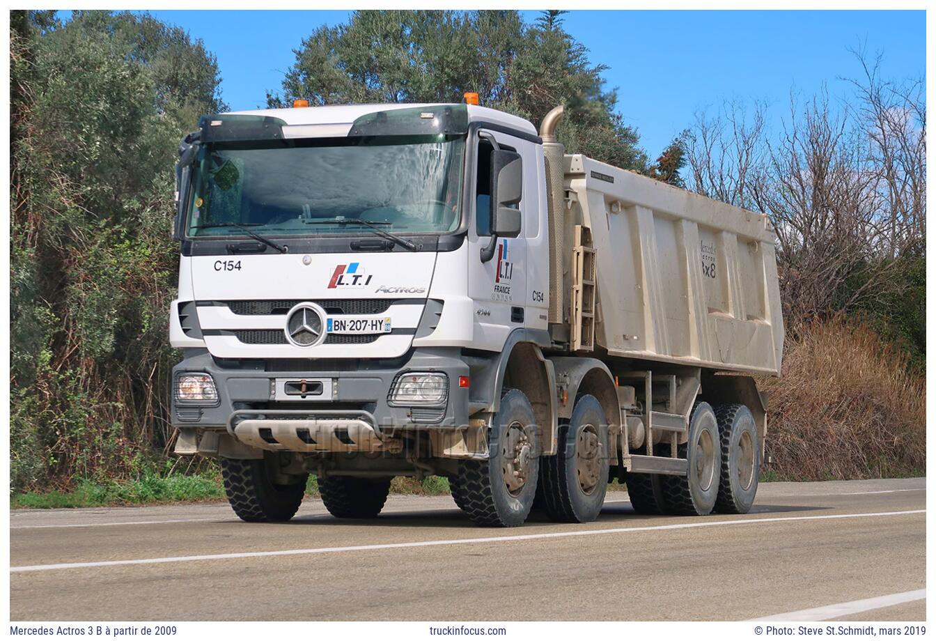 Mercedes Actros 3 B à partir de 2009 Photo mars 2019