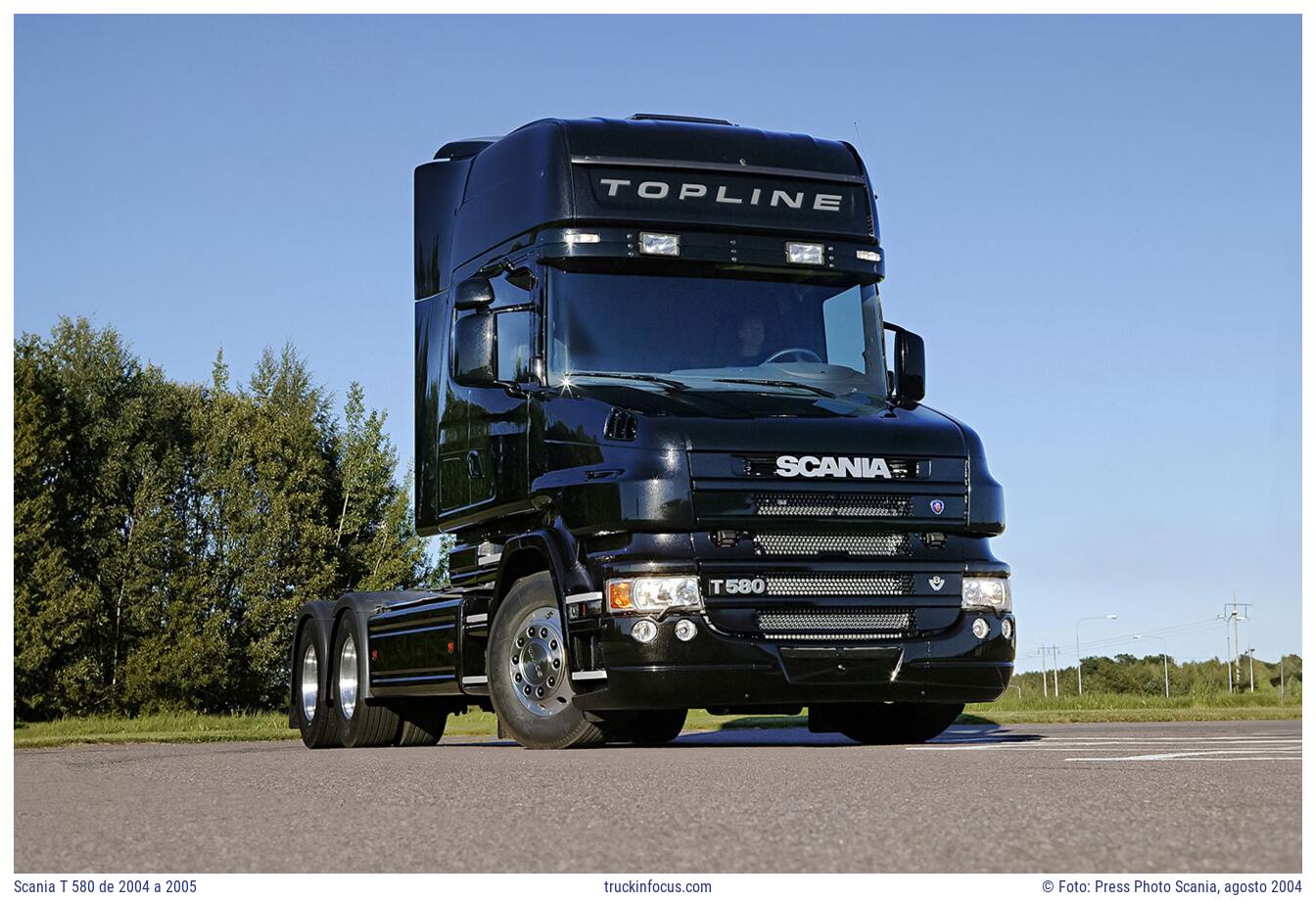Scania T 580 de 2004 a 2005 Foto agosto 2004