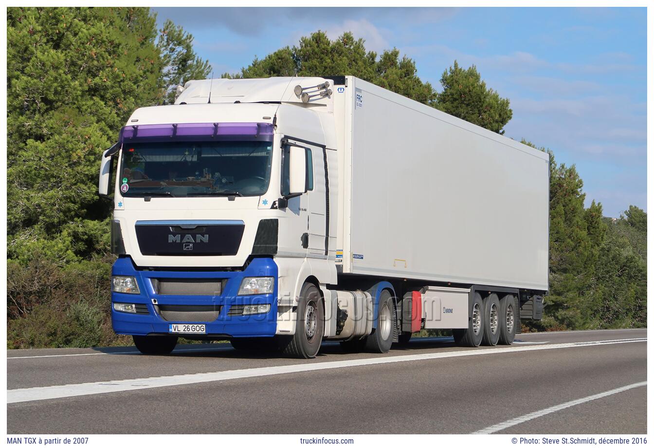 MAN TGX à partir de 2007 Photo décembre 2016