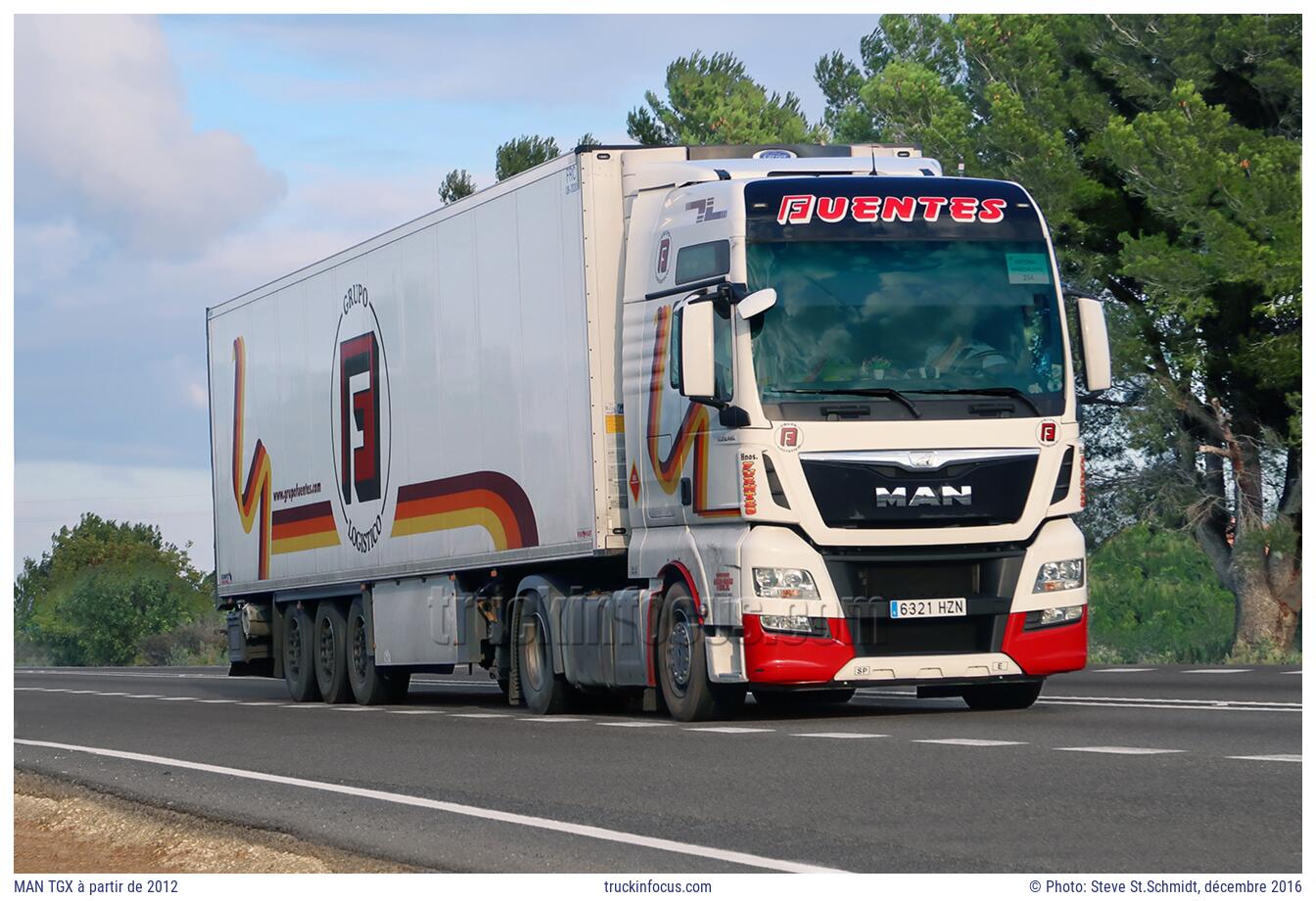 MAN TGX à partir de 2012 Photo décembre 2016