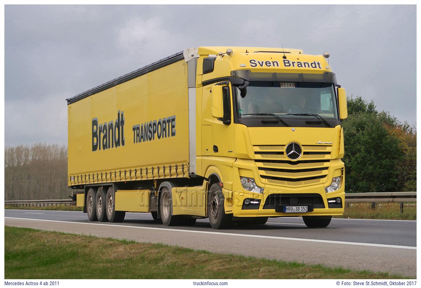 Mercedes Actros 4 ab 2011 Foto Oktober 2017