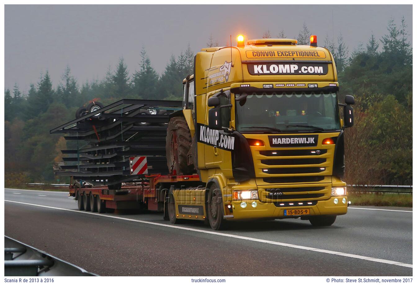 Scania R de 2013 à 2016 Photo novembre 2017