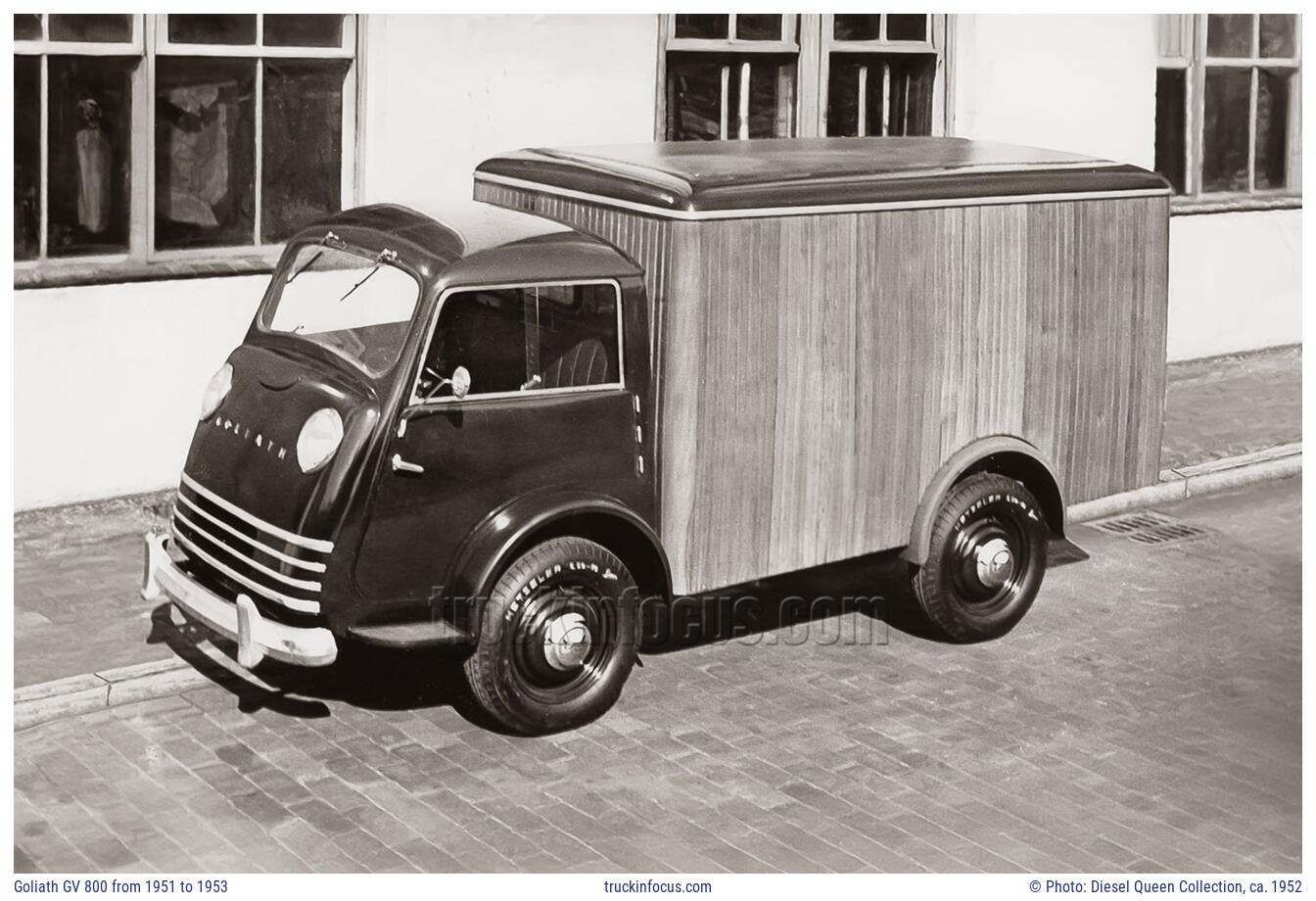 Goliath GV 800 from 1951 to 1953 Photo ca. 1952
