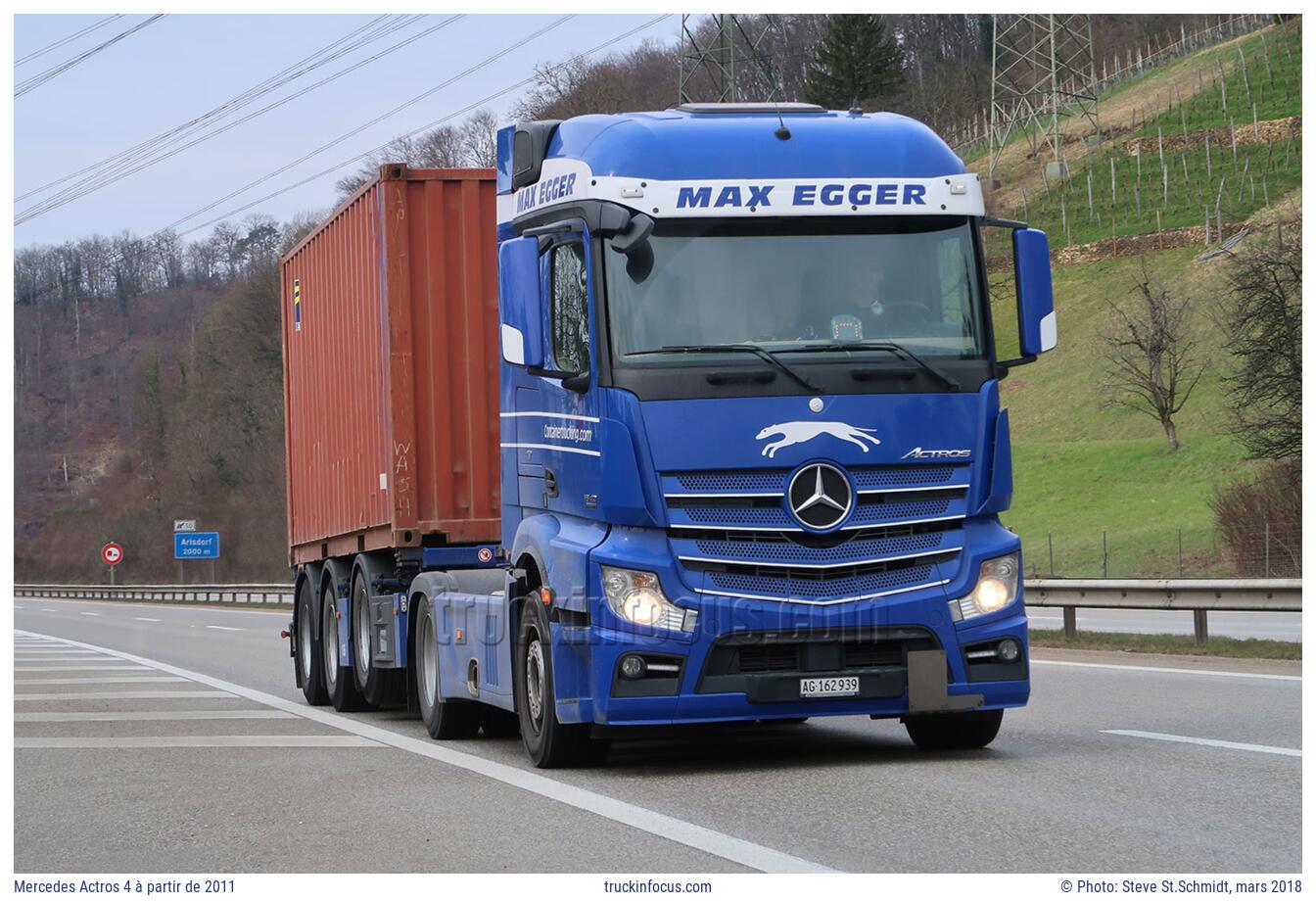 Mercedes Actros 4 à partir de 2011 Photo mars 2018