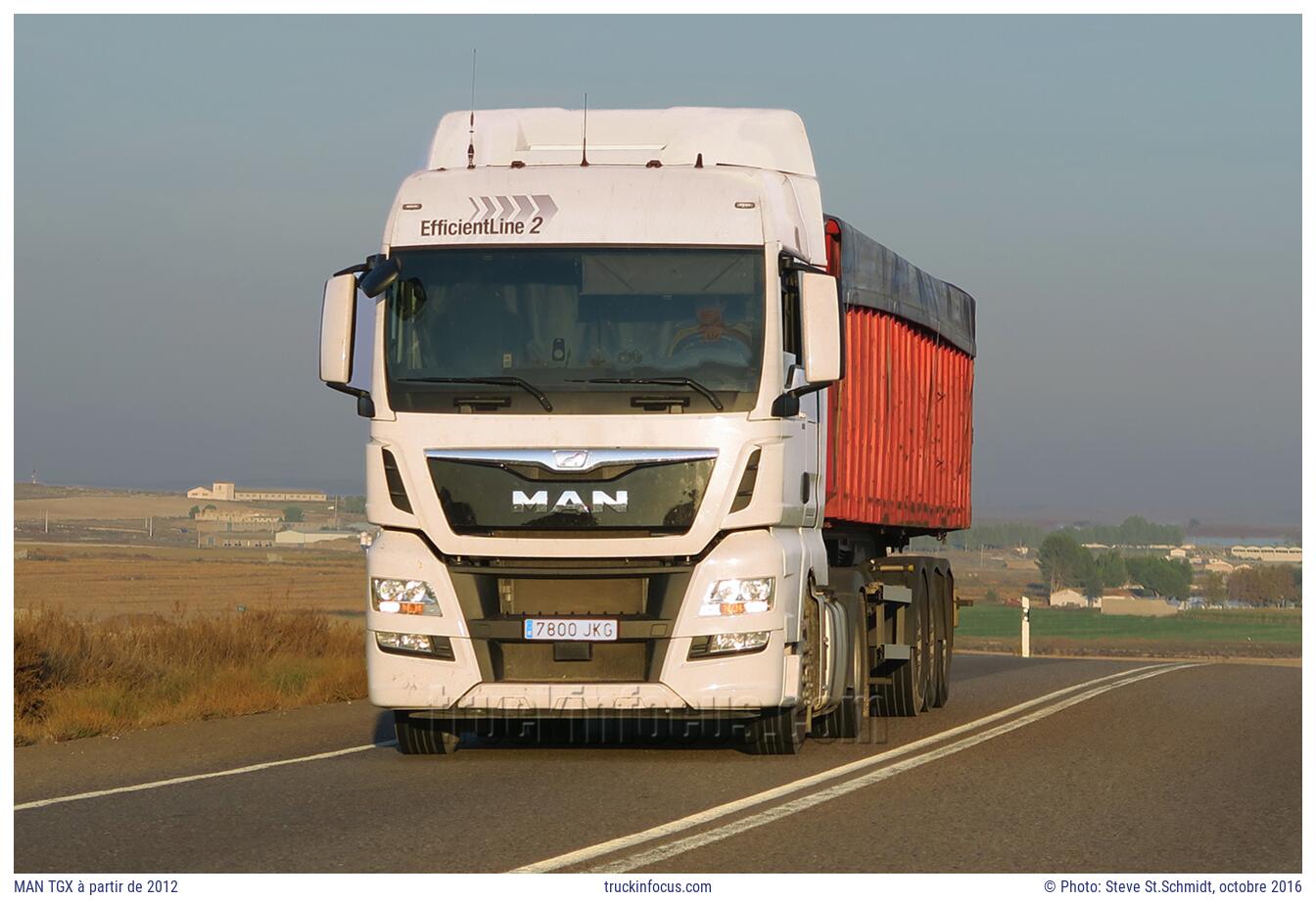 MAN TGX à partir de 2012 Photo octobre 2016