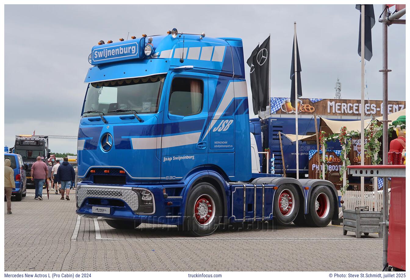 Mercedes New Actros L (Pro Cabin) de 2024 Photo juillet 2025
