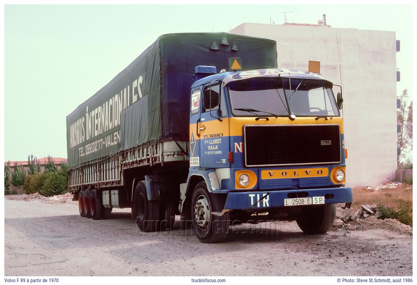 Volvo F 89 à partir de 1970 Photo août 1986