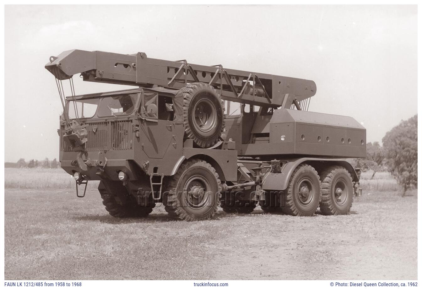 FAUN LK 1212/485 from 1958 to 1968 Photo ca. 1962