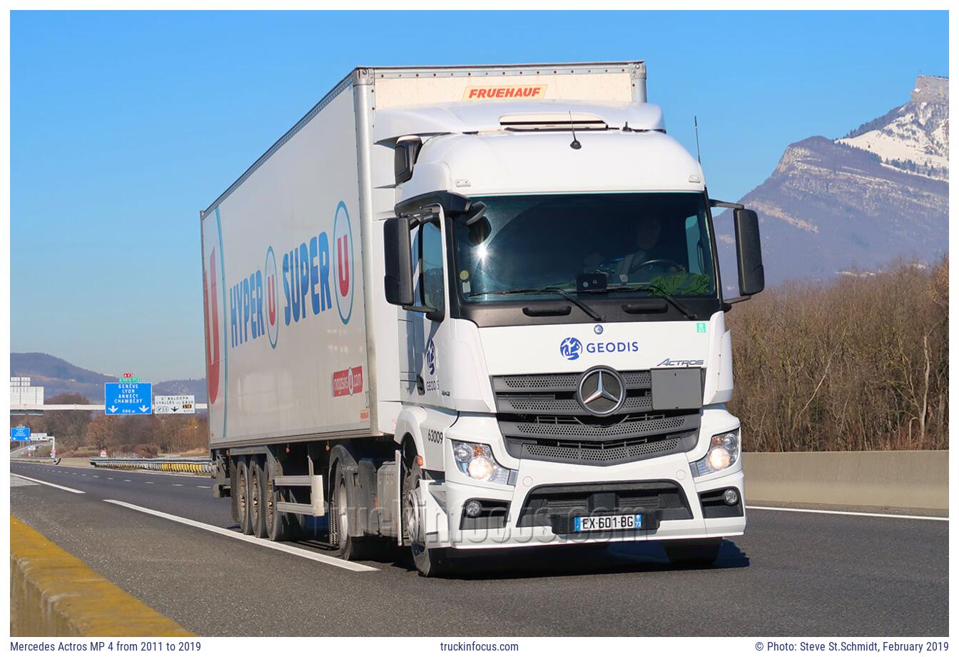 Mercedes Actros MP 4 from 2011 to 2019 Photo February 2019