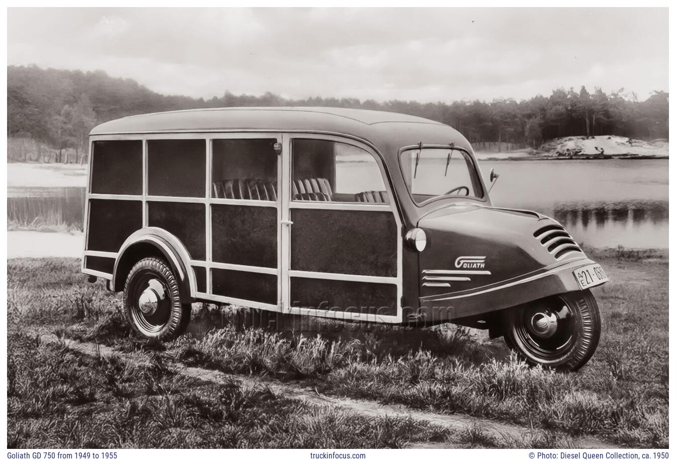 Goliath GD 750 from 1949 to 1955 Photo ca. 1950