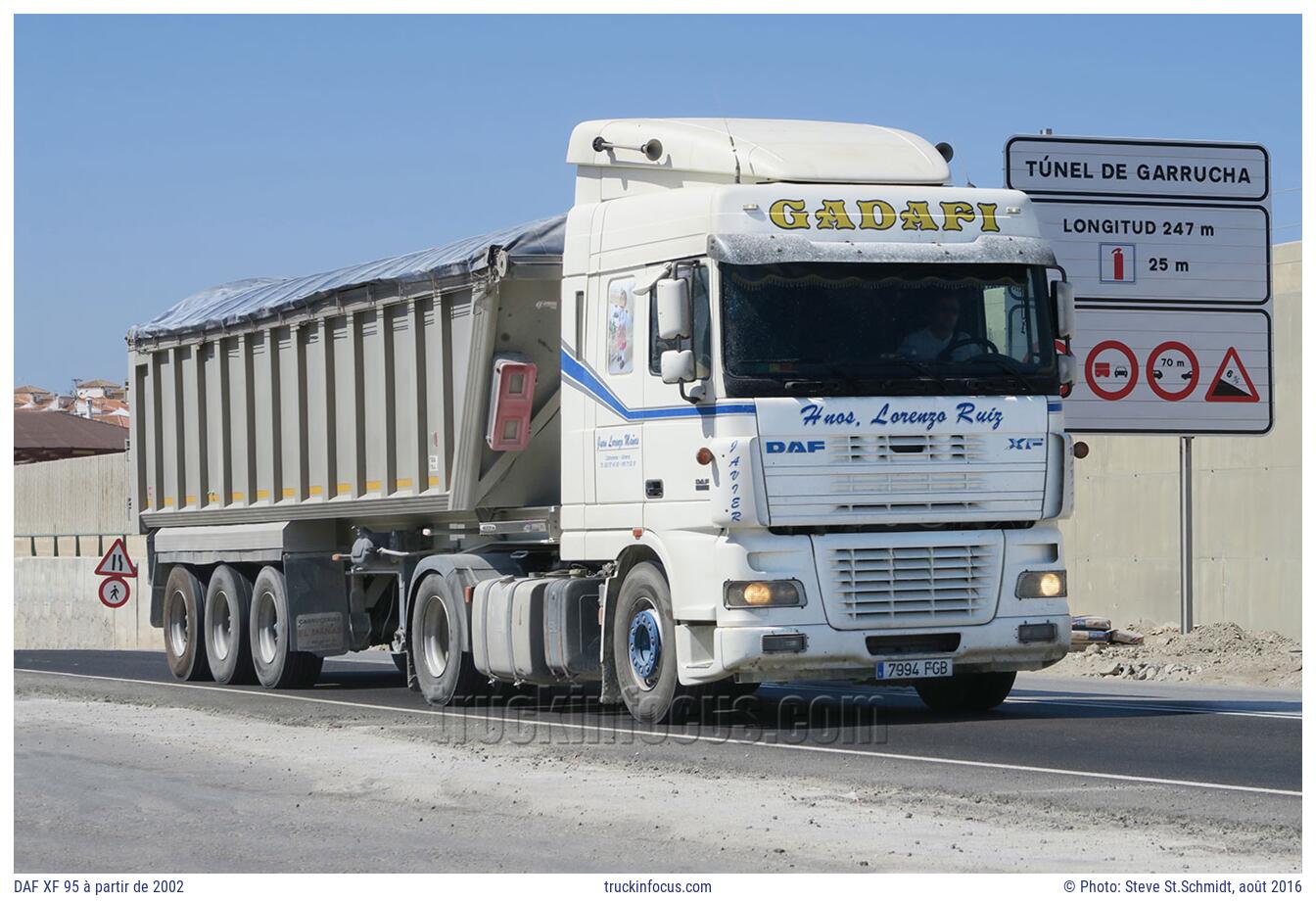 DAF XF 95 à partir de 2002 Photo août 2016