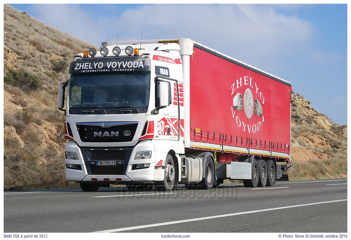 MAN TGX à partir de 2012 Photo octobre 2016