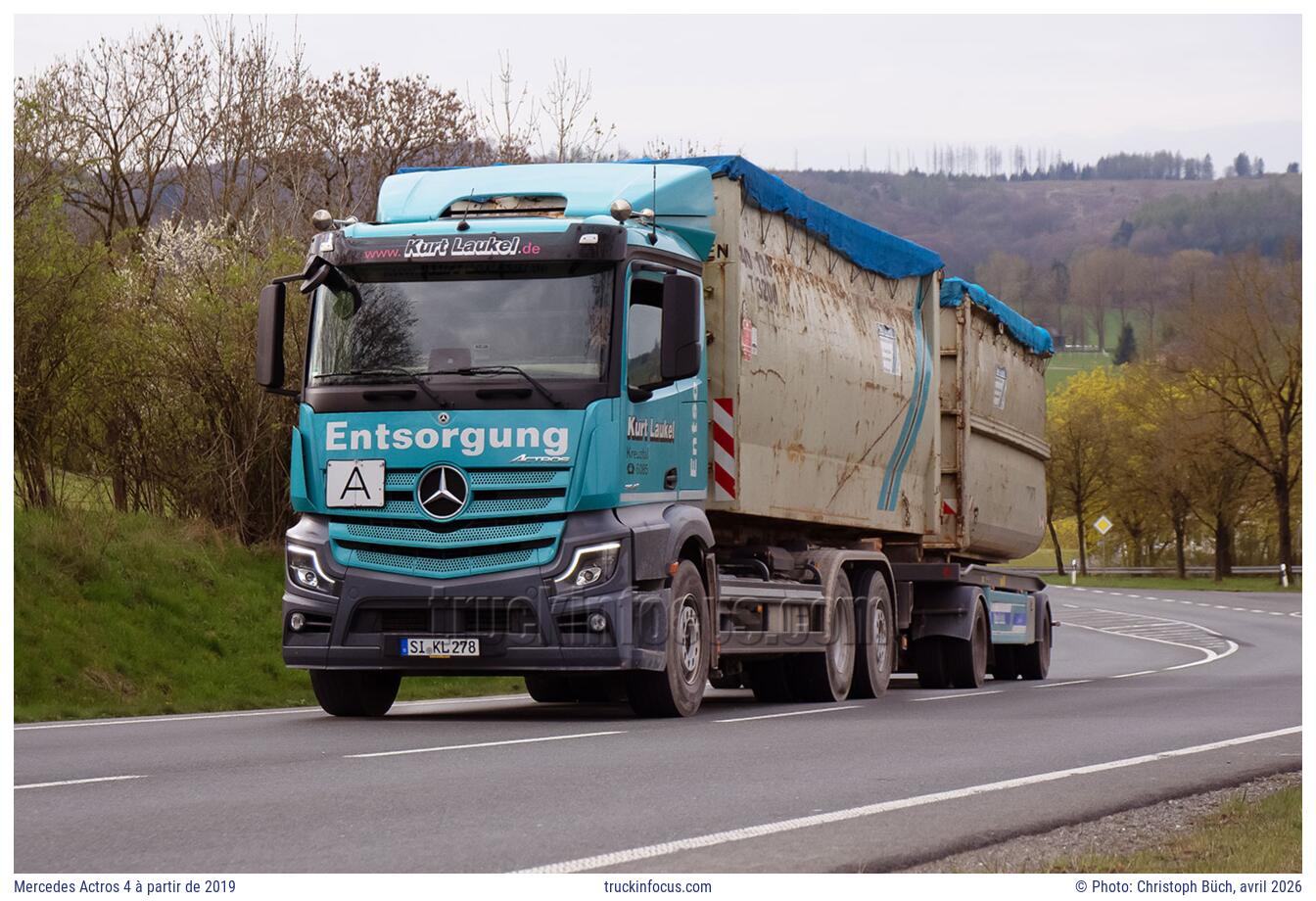 Mercedes Actros 4 à partir de 2019 Photo avril 2026