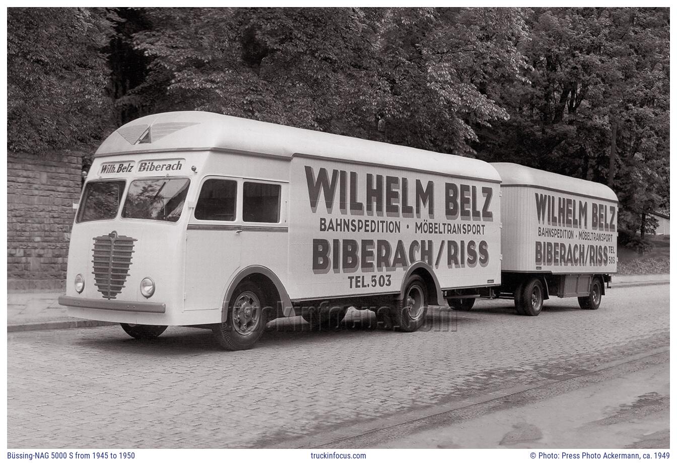 Büssing-NAG 5000 S from 1945 to 1950 Photo ca. 1949