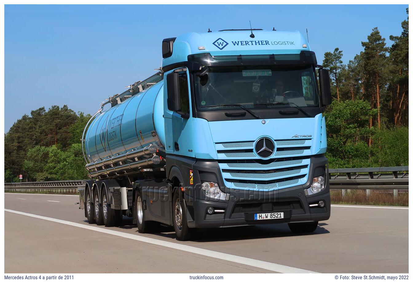 Mercedes Actros 4 a partir de 2011 Foto mayo 2022