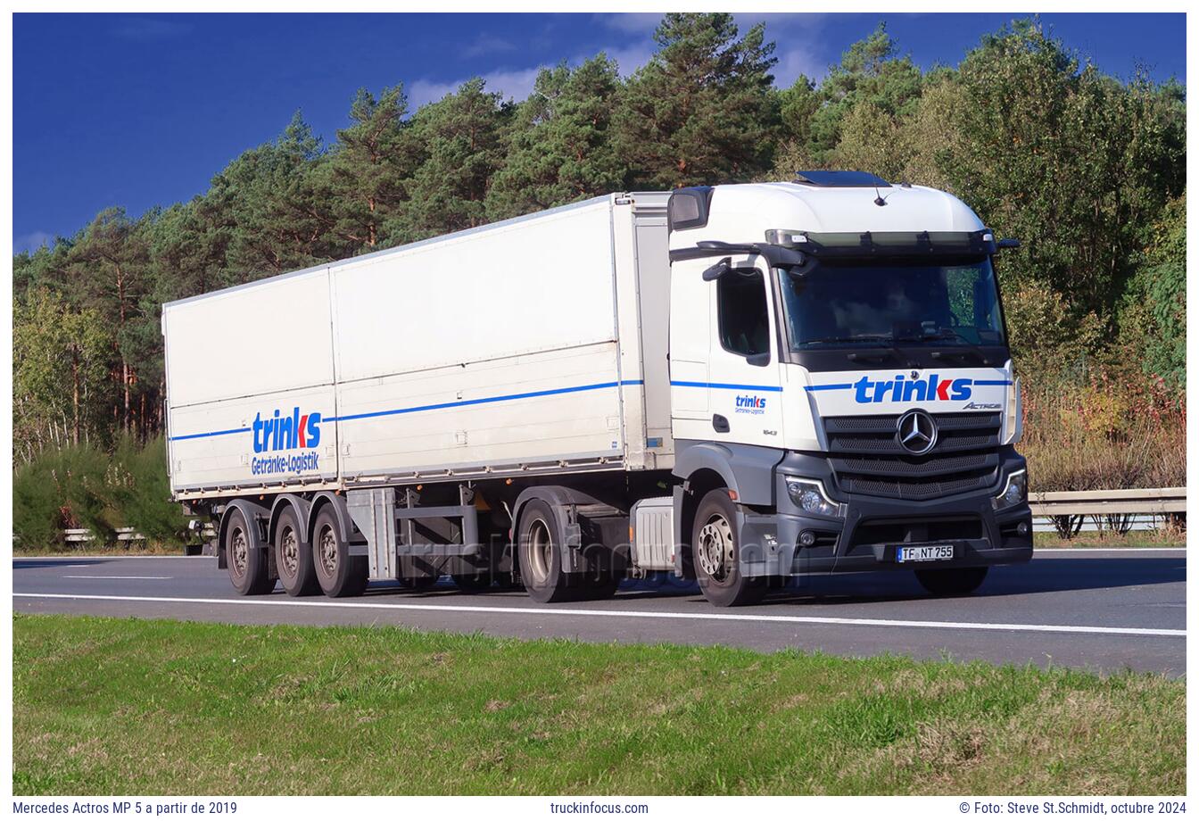 Mercedes Actros MP 5 a partir de 2019 Foto octubre 2024