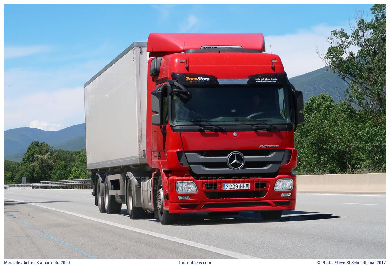 Mercedes Actros 3 à partir de 2009 Photo mai 2017