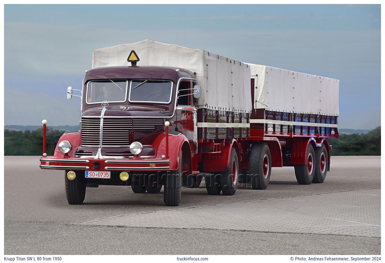 Krupp Titan SW L 80 from 1950 Photo September 2024