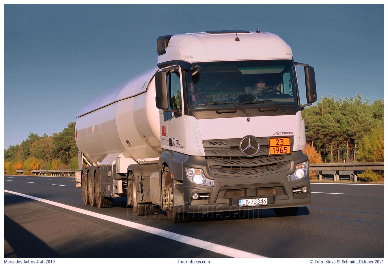 Mercedes Actros 4 ab 2019 Foto Oktober 2021