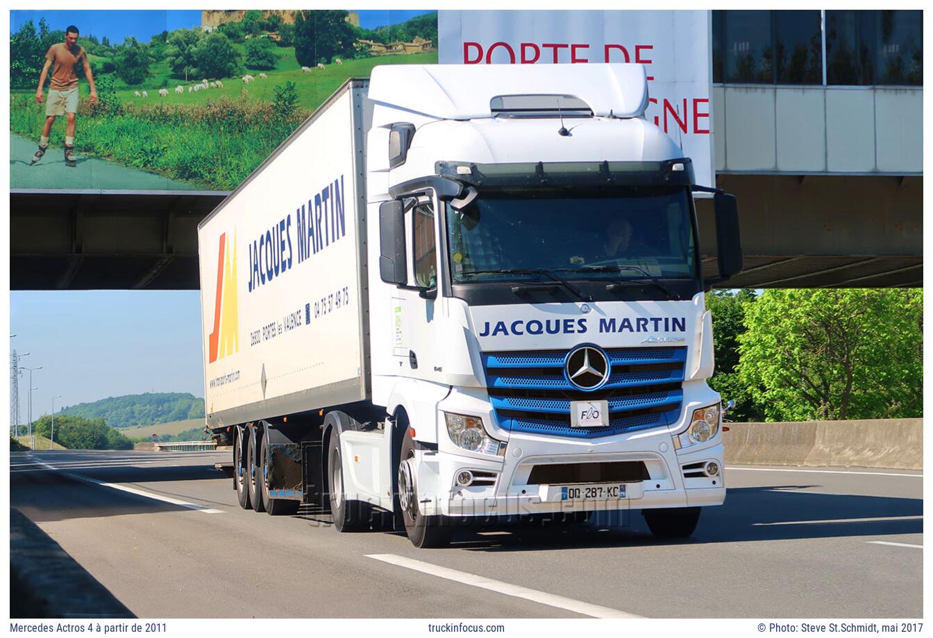Mercedes Actros 4 à partir de 2011 Photo mai 2017