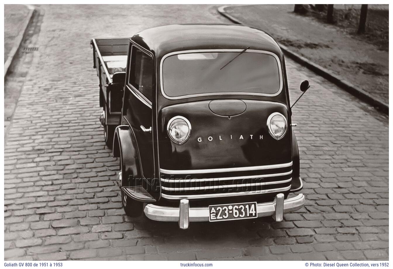 Goliath GV 800 de 1951 à 1953 Photo vers 1952