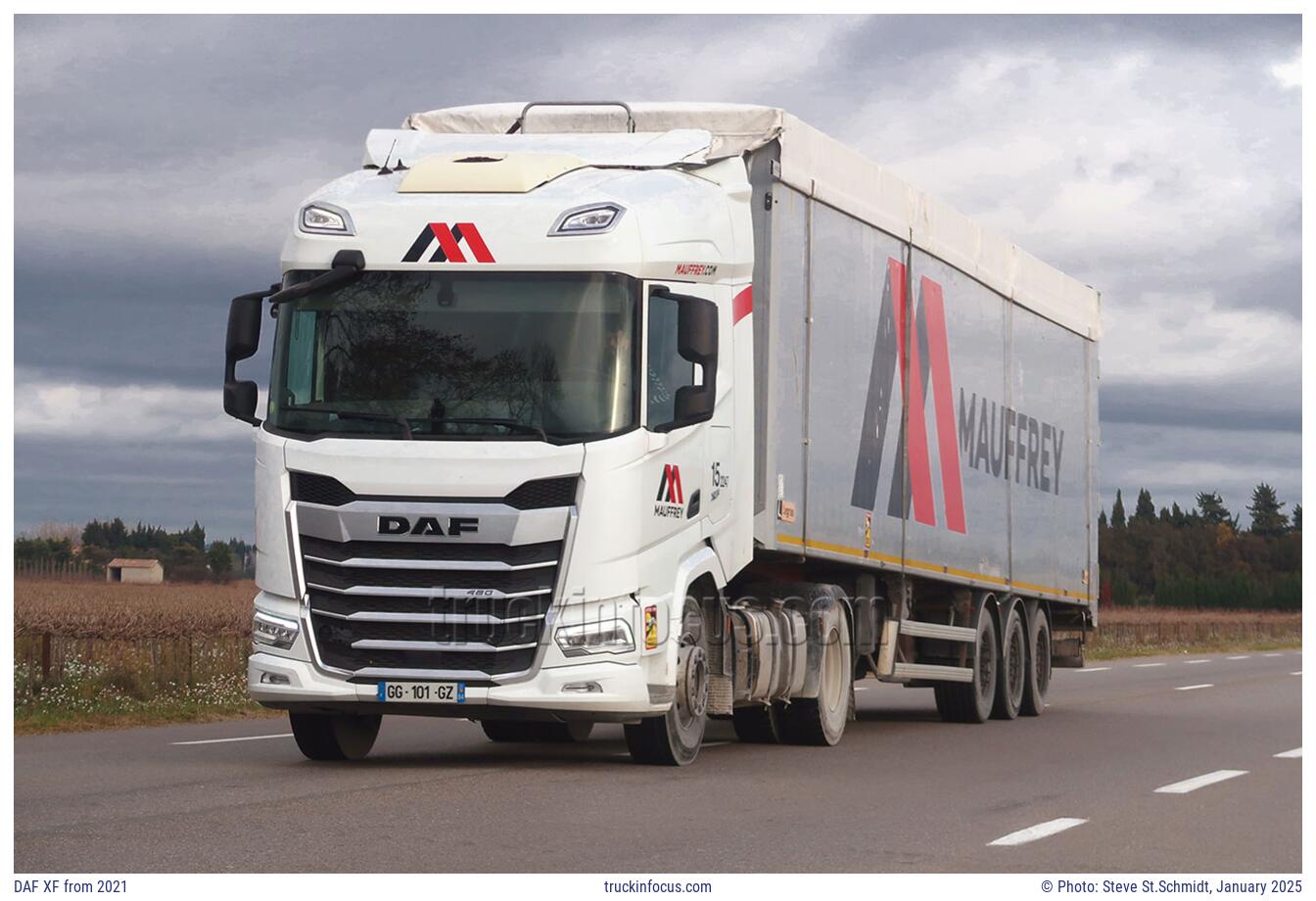DAF XF from 2021 Photo January 2025