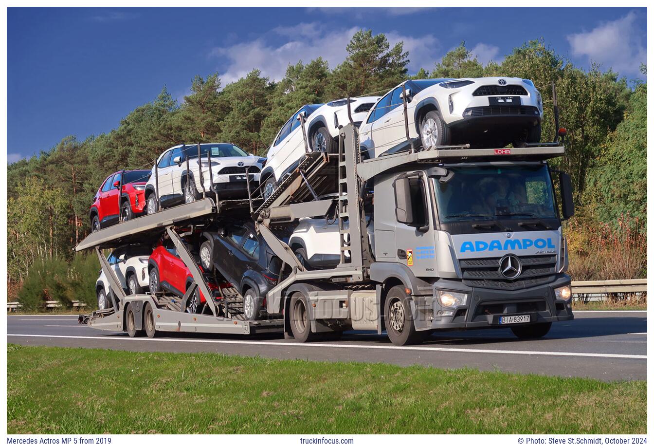 Mercedes Actros MP 5 from 2019 Photo October 2024