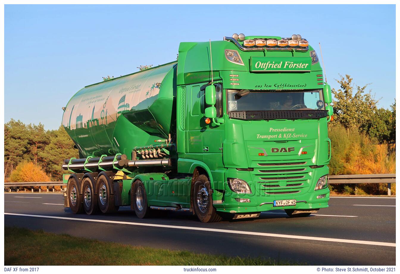 DAF XF from 2017 Photo October 2021