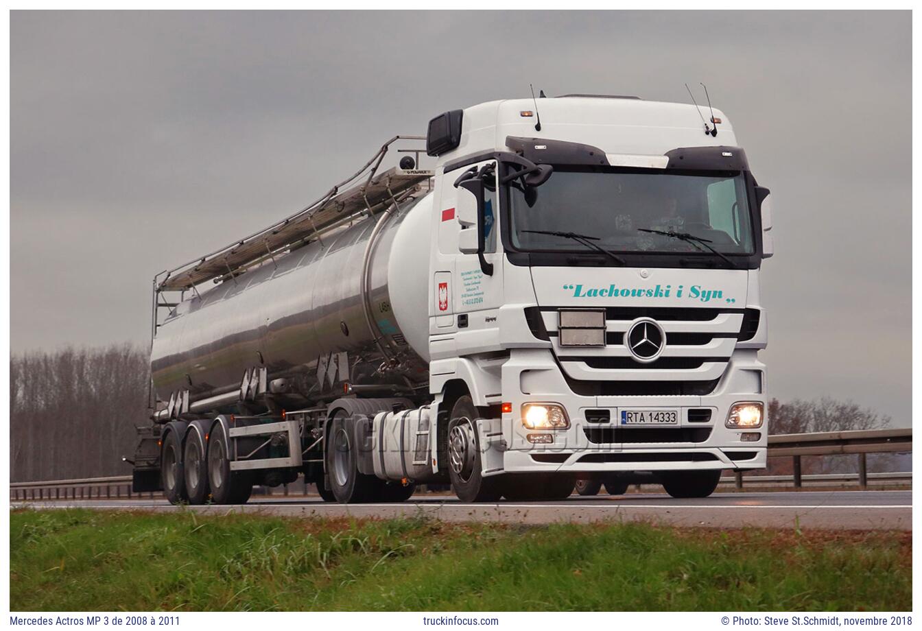 Mercedes Actros MP 3 de 2008 à 2011 Photo novembre 2018