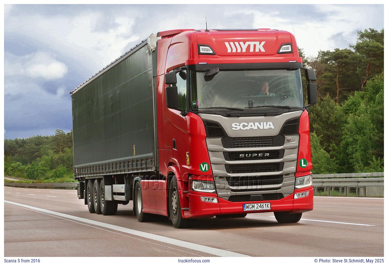 Scania S from 2016 Photo May 2025