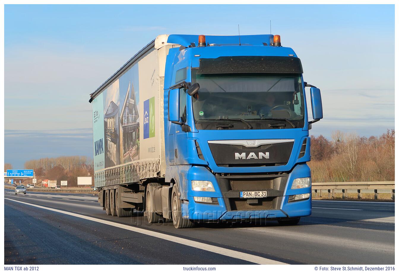 MAN TGX ab 2012 Foto Dezember 2016