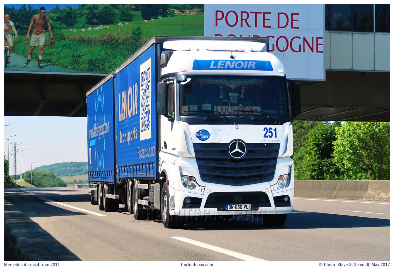 Mercedes Actros 4 from 2011 Photo May 2017