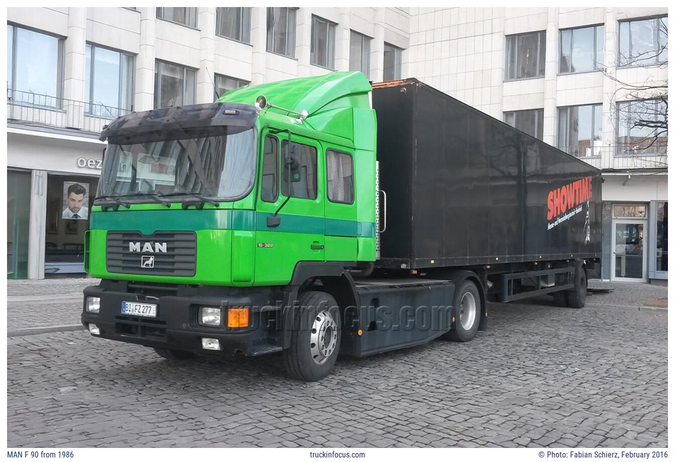 MAN F 90 from 1986 Photo February 2016