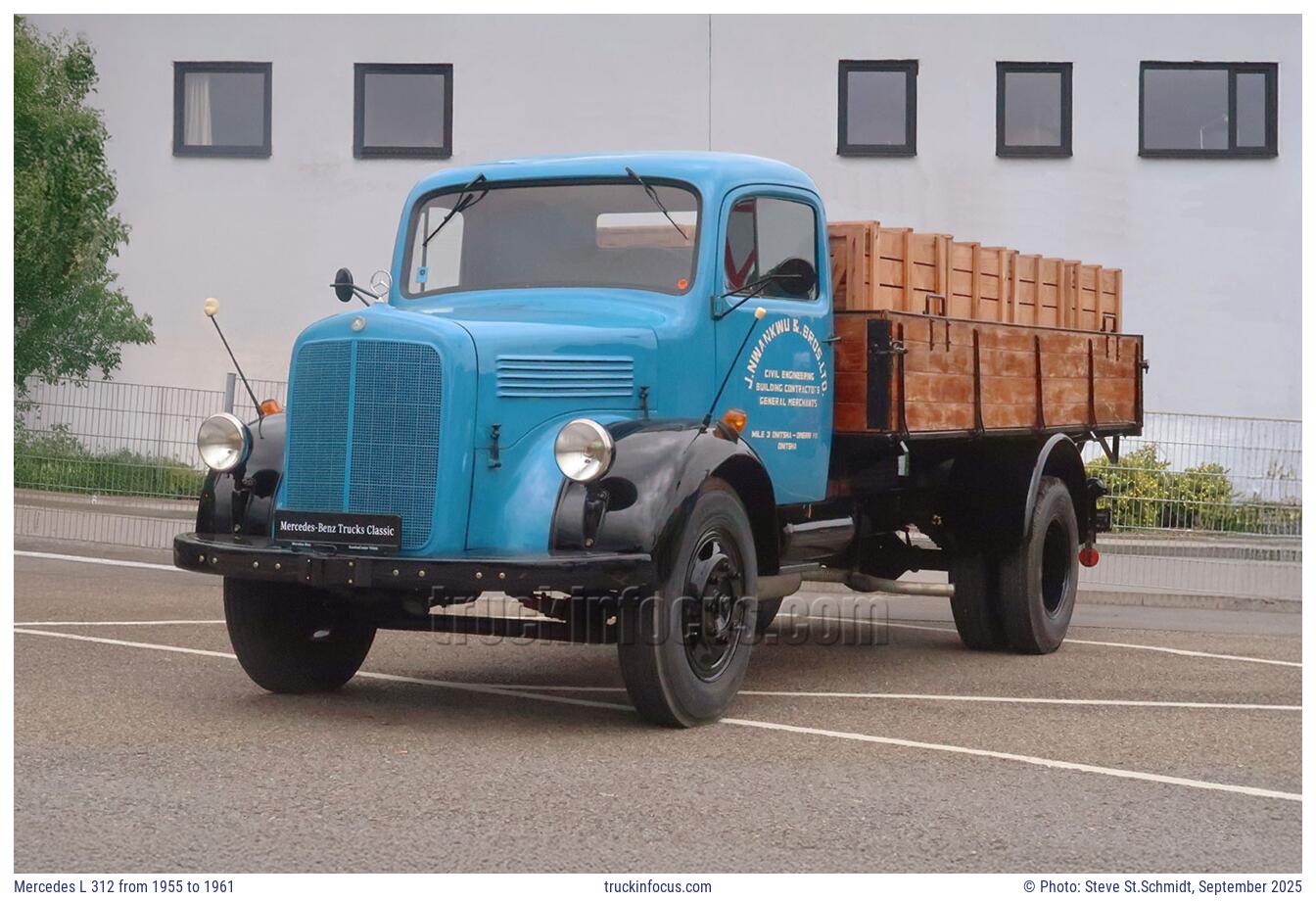 Mercedes L 312 from 1955 to 1961 Photo September 2025