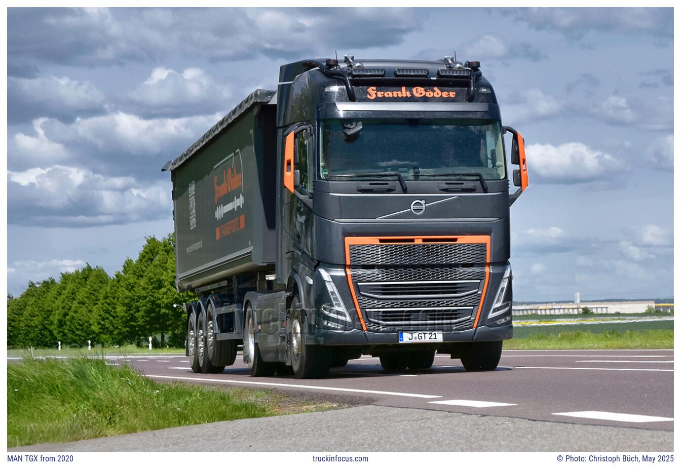 MAN TGX from 2020 Photo May 2025