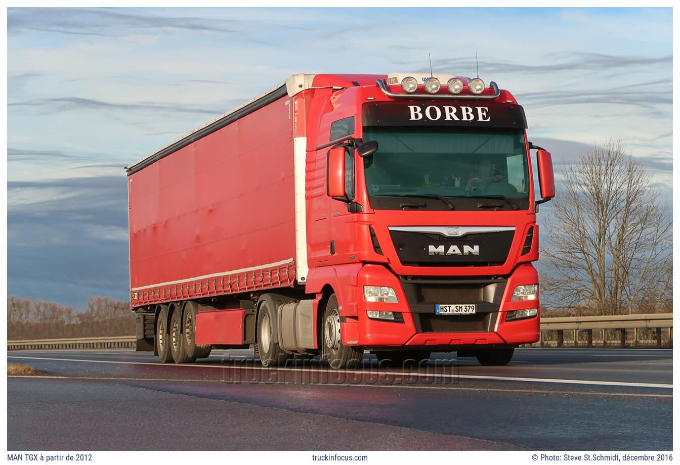 MAN TGX à partir de 2012 Photo décembre 2016