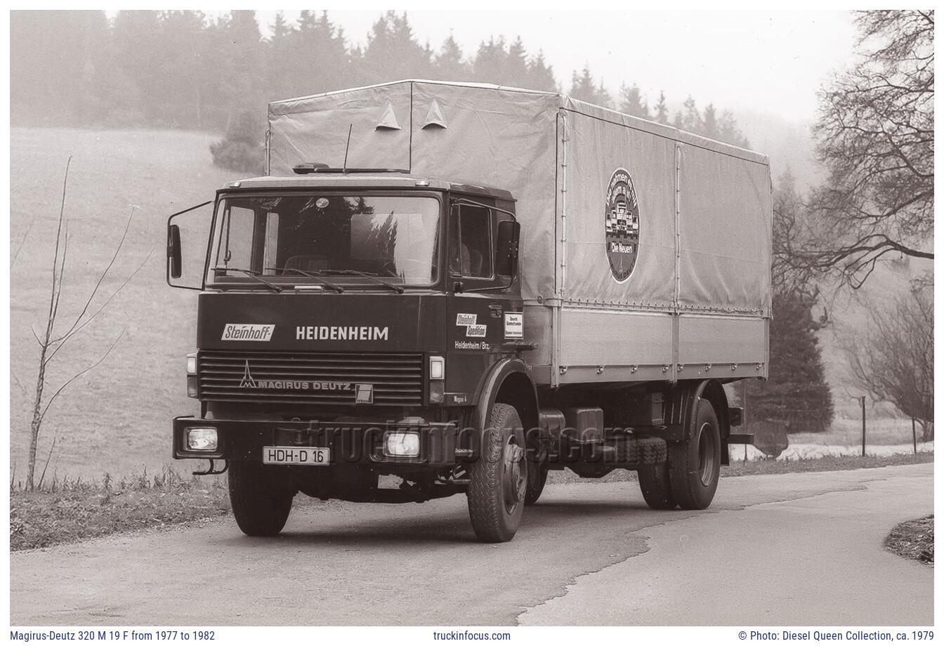 Magirus-Deutz 320 M 19 F from 1977 to 1982 Photo ca. 1979