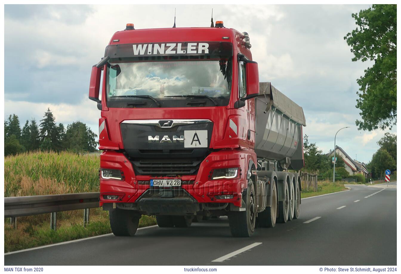 MAN TGX from 2020 Photo August 2024