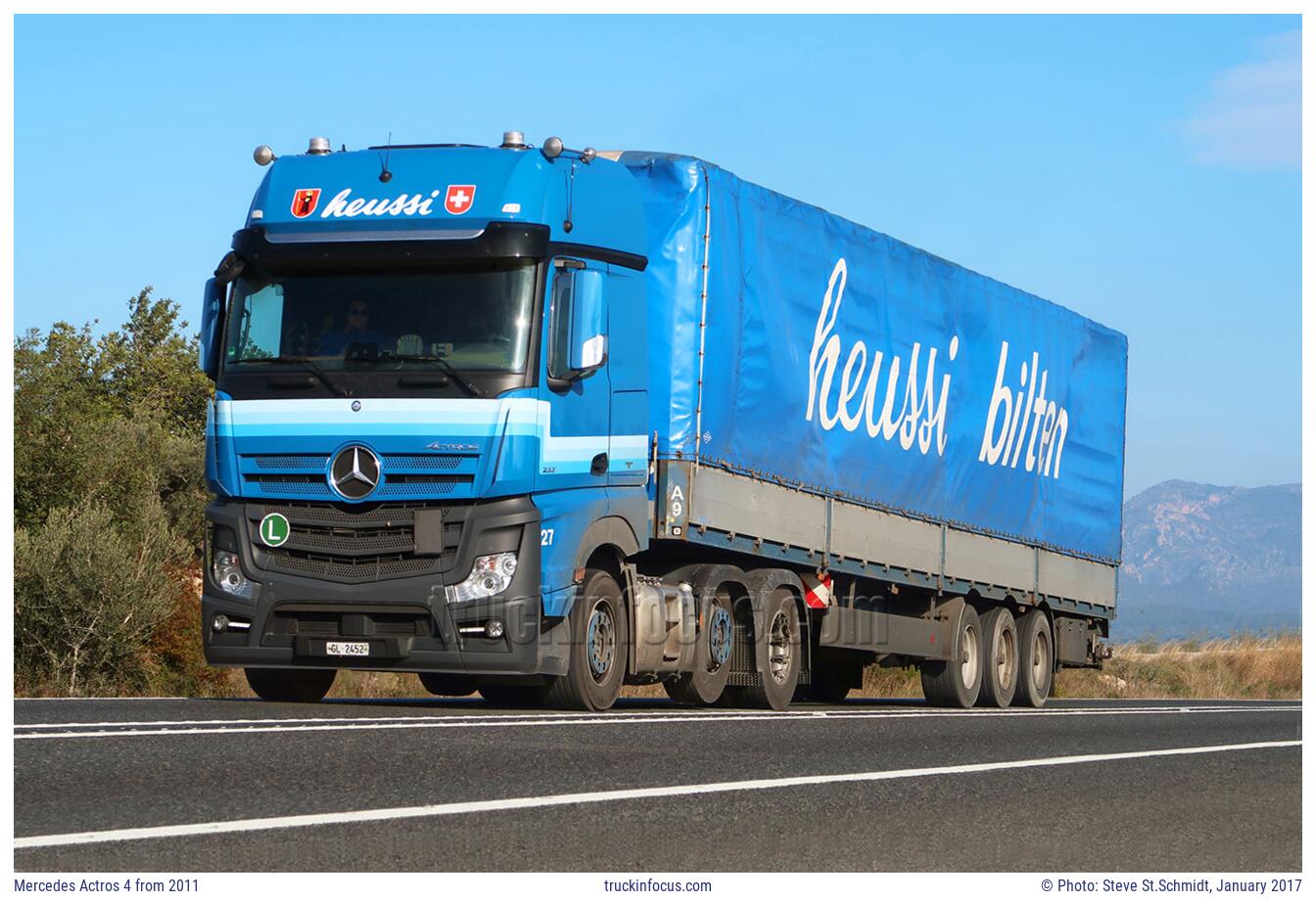 Mercedes Actros 4 from 2011 Photo January 2017