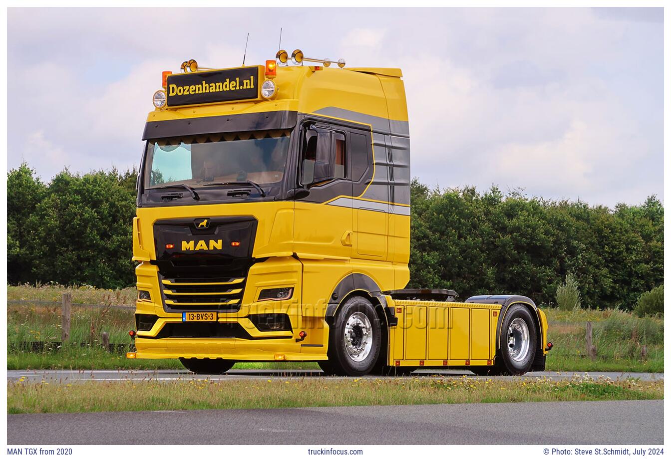 MAN TGX from 2020 Photo July 2024