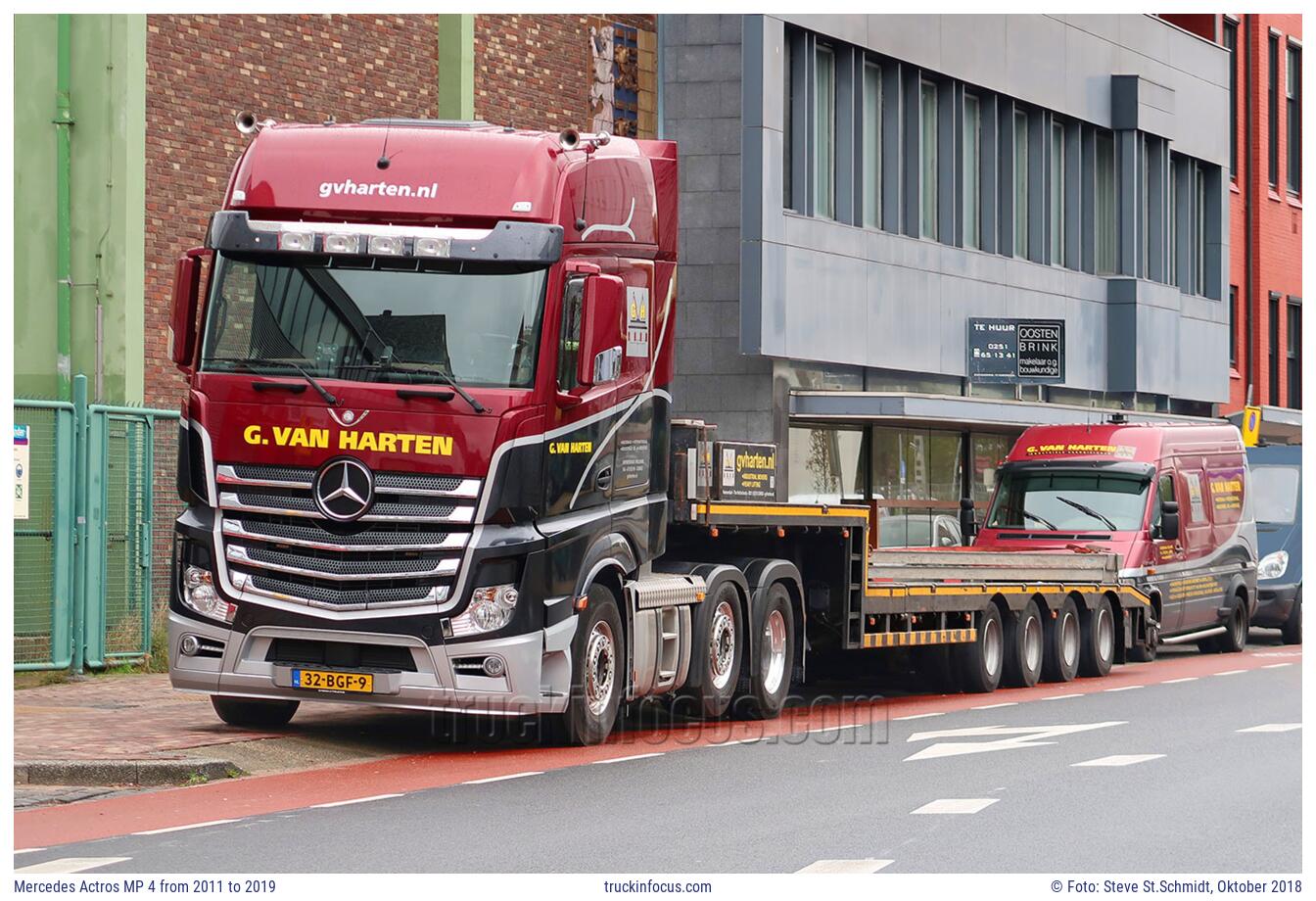 Mercedes Actros MP 4 from 2011 to 2019 Foto Oktober 2018