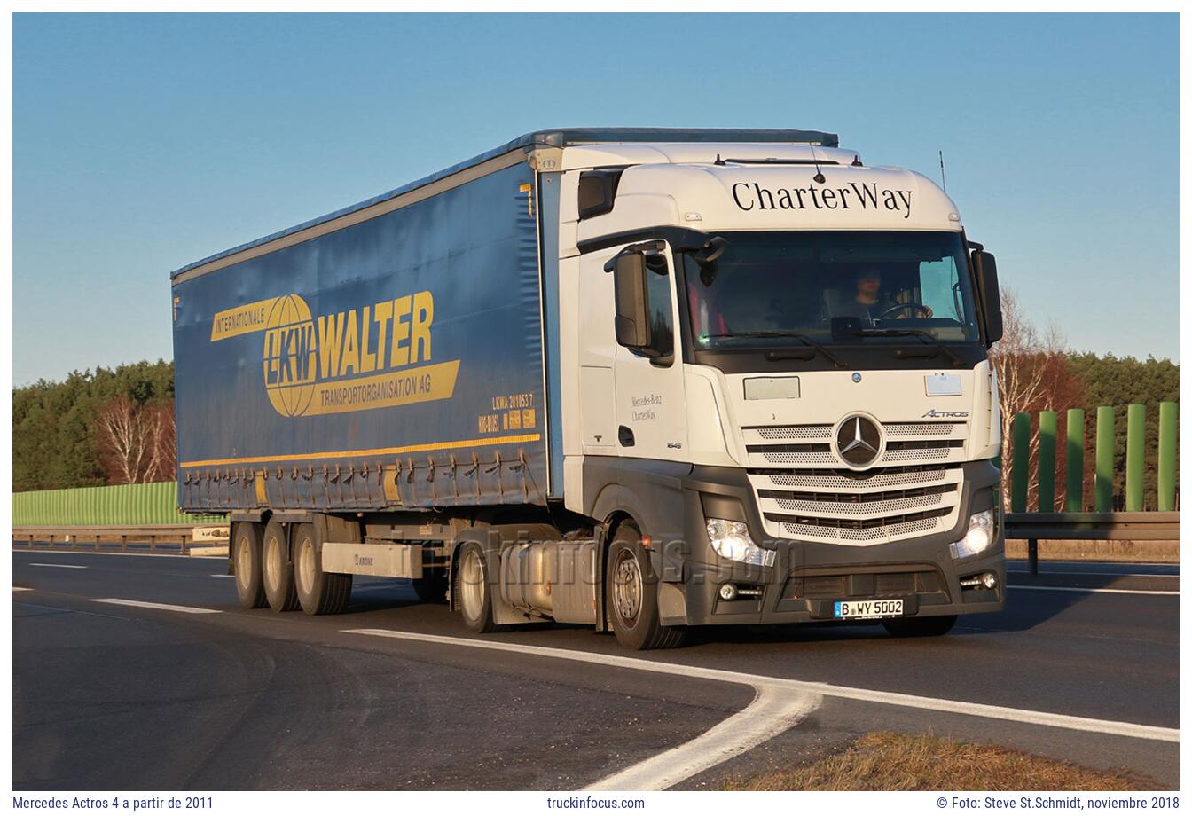 Mercedes Actros 4 a partir de 2011 Foto noviembre 2018