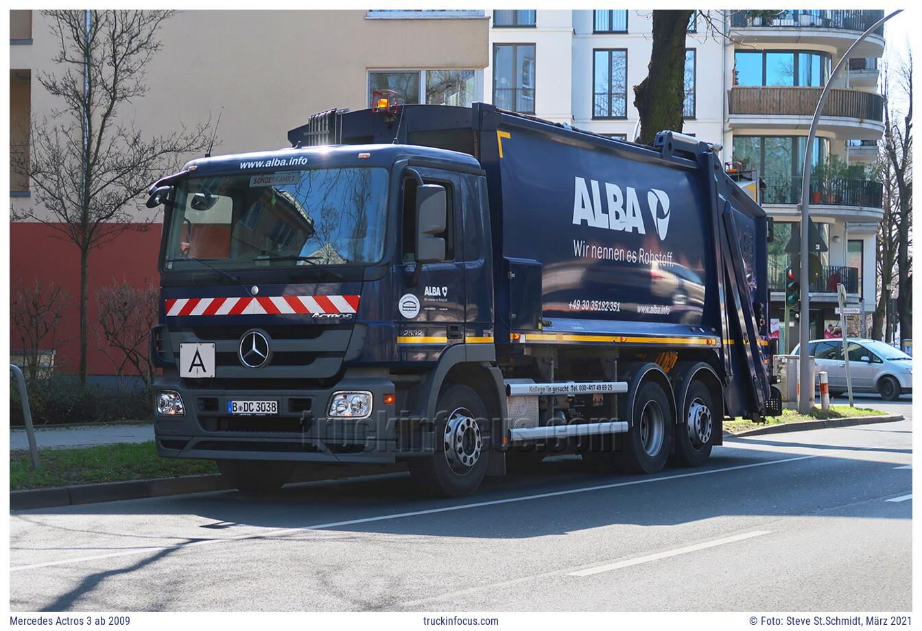 Mercedes Actros 3 ab 2009 Foto März 2021