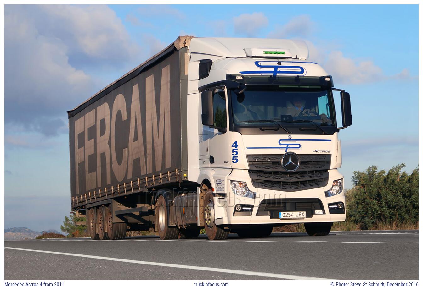 Mercedes Actros 4 from 2011 Photo December 2016