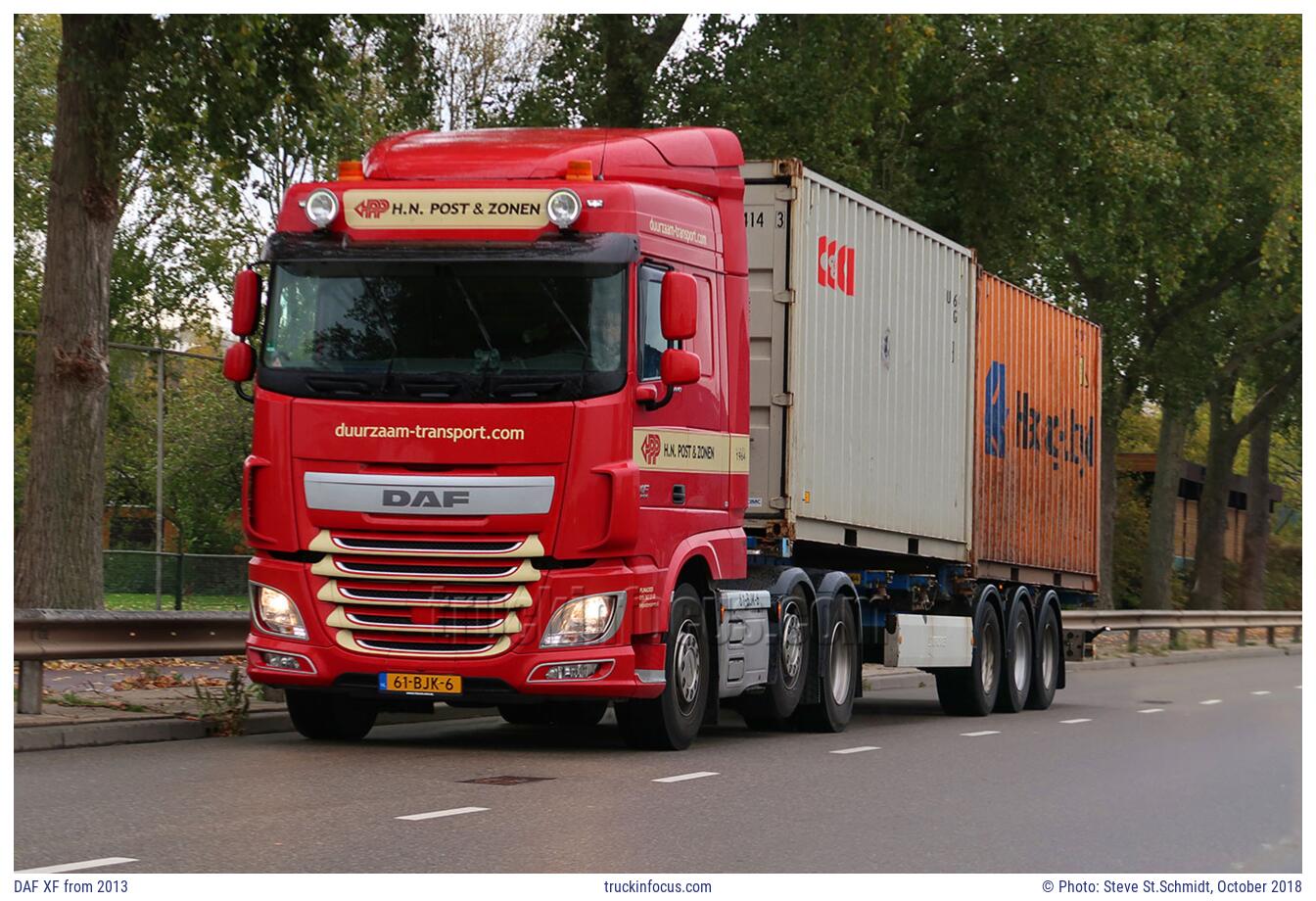 DAF XF from 2013 Photo October 2018